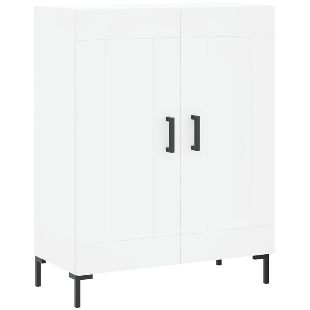 vidaXL 2 Door 3 Shelf White Highboard Image 7