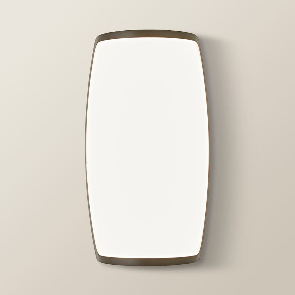 ValueLights Jonny Matte Black Curved LED Outdoor Wall Light Image 4