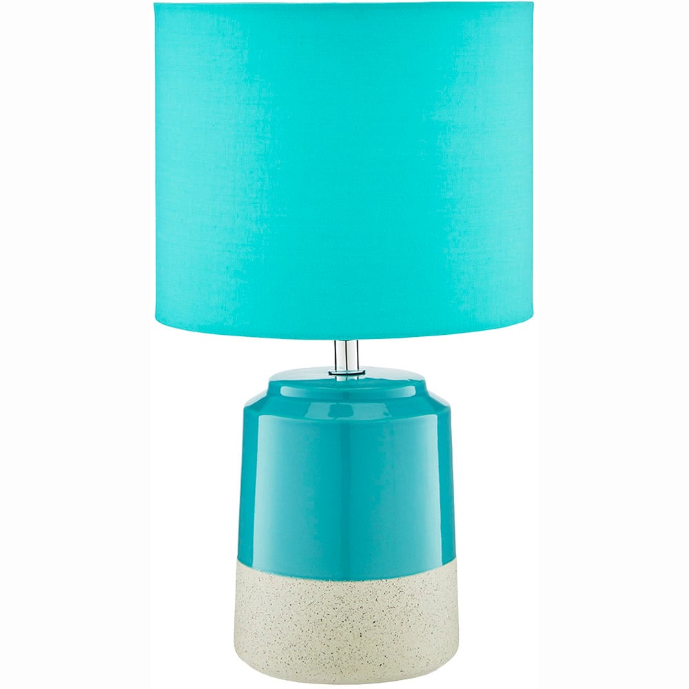 The Lighting and Interiors Turquoise Pop Table Lamp Image 1