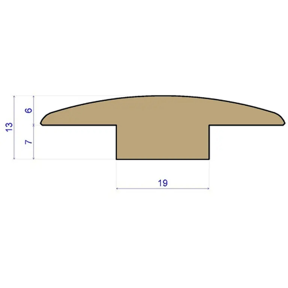 Signature Collection 7mm Unfinished Solid Oak T-Section 90cm Image 4