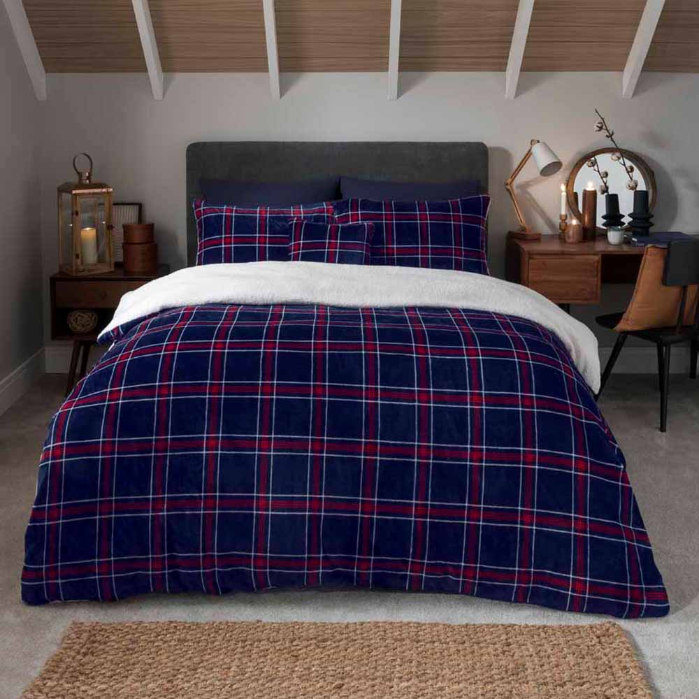 Bed Linen Country Checked Red Check Country 135 x 200 cm 