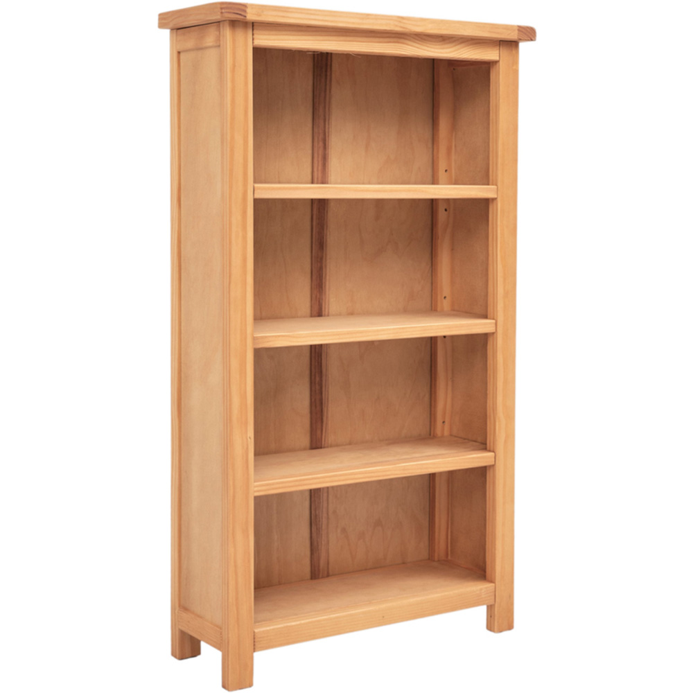 Lugo 4 Shelf Waxed Bookcase Image 3