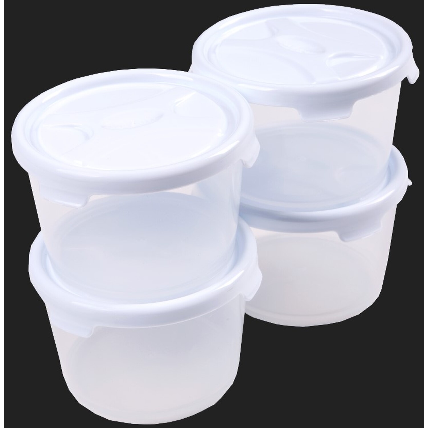 Wham Food Container with Lid 300ml 4 Pack Image