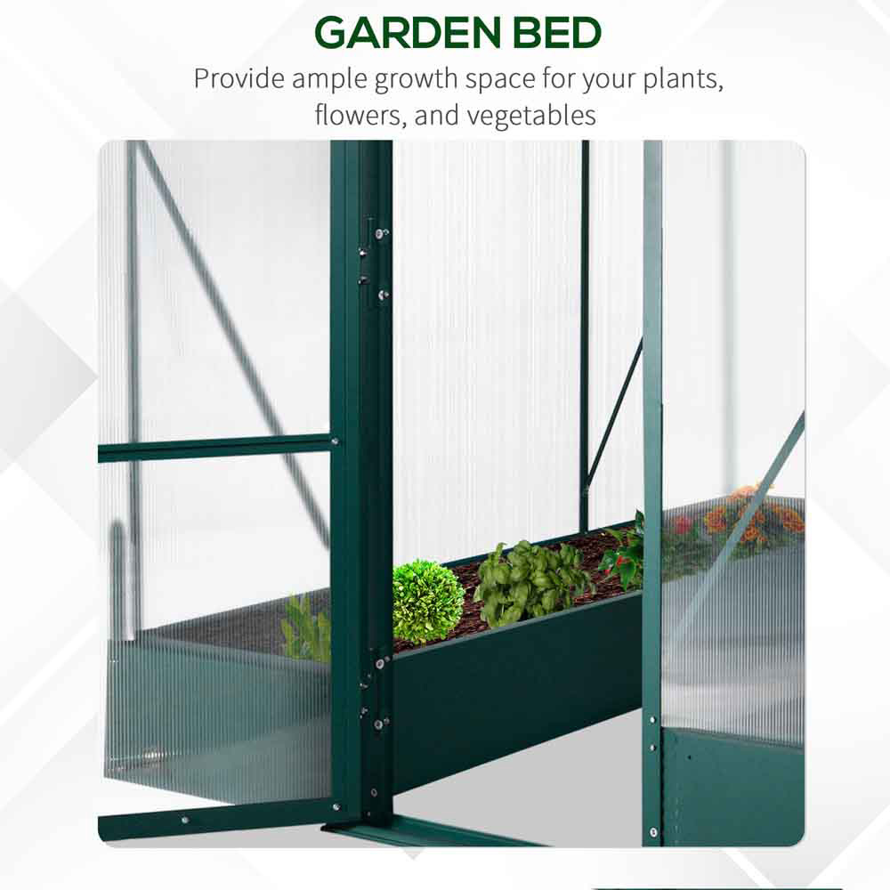 Outsunny Walk-in Greenhouse 6 x 6ft Image 2