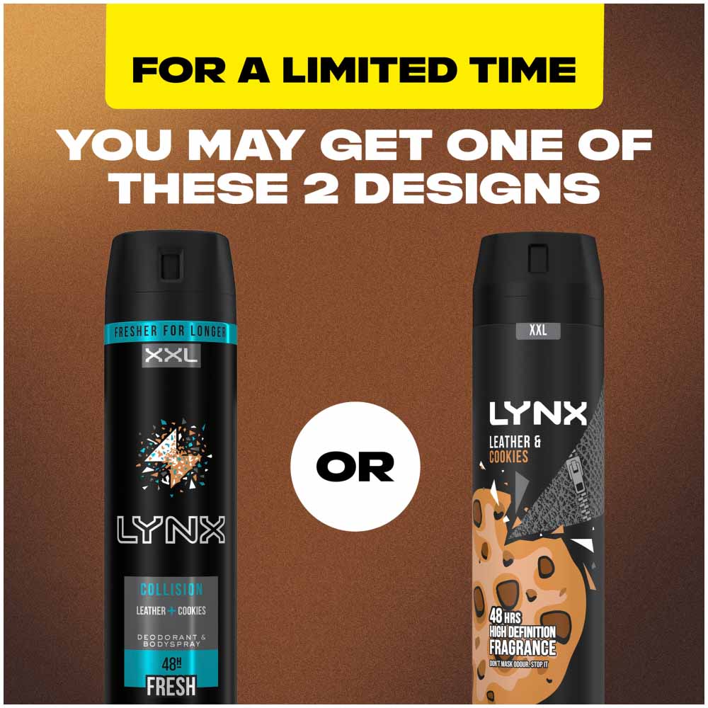 Lynx Body Spray Leather and Cookies 250ml Image 5