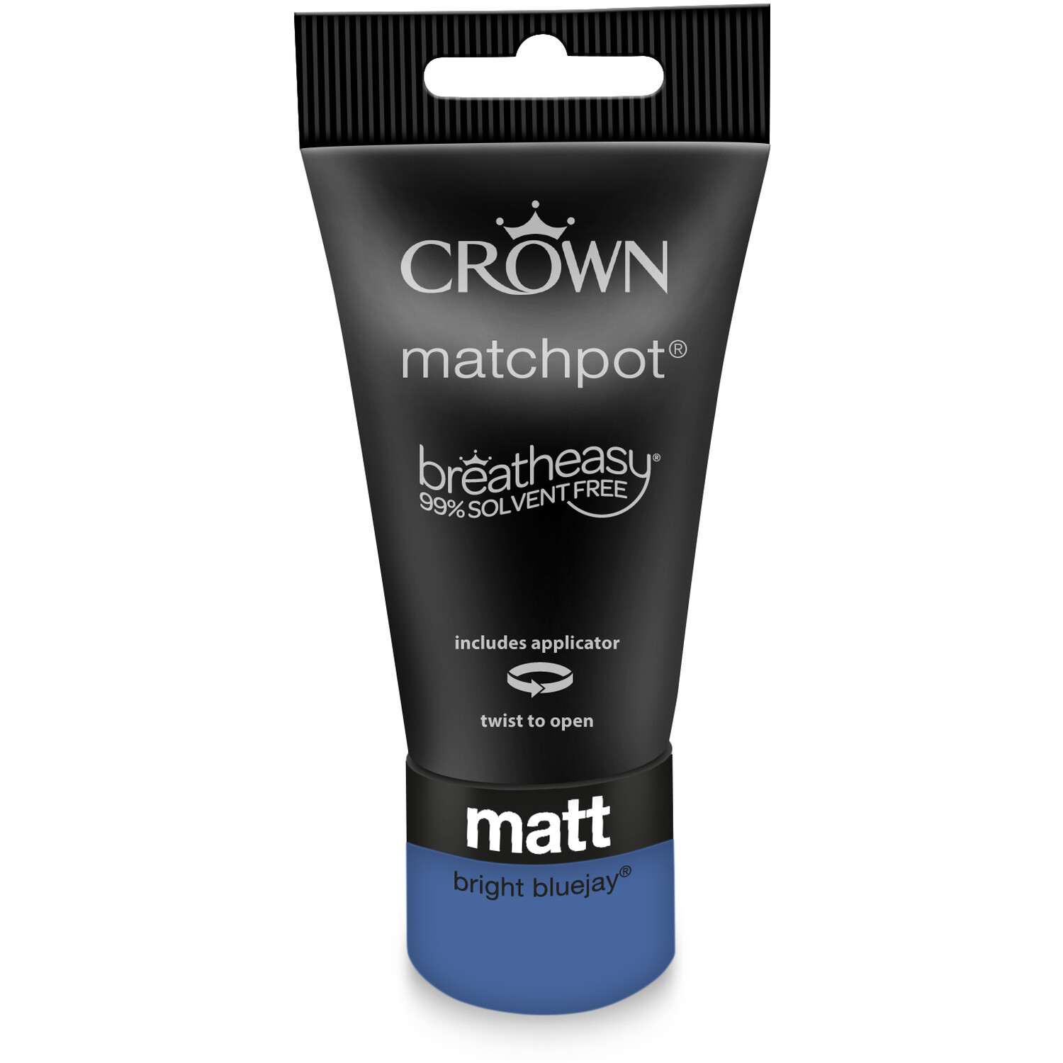 Crown Breatheasy Matt Emulsion Tester Pot - Bright Bluejay Image 1