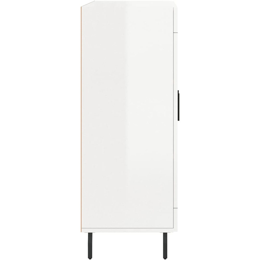 vidaXL 2 Door High Gloss White Sideboard Image 7