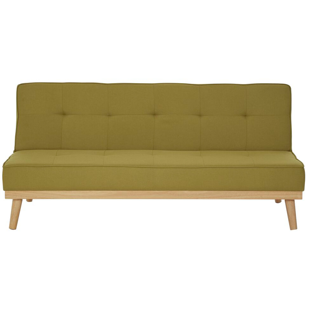 Premier Housewares Stockholm 3 Seater Green Sofa Bed Image 2