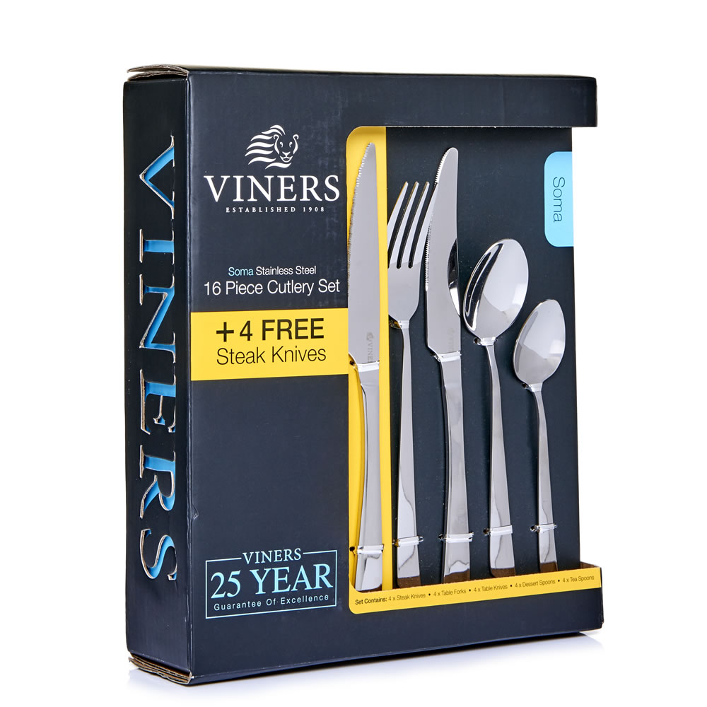 Viners 16 piece Cutlery Set with 4 Steak Knives Image