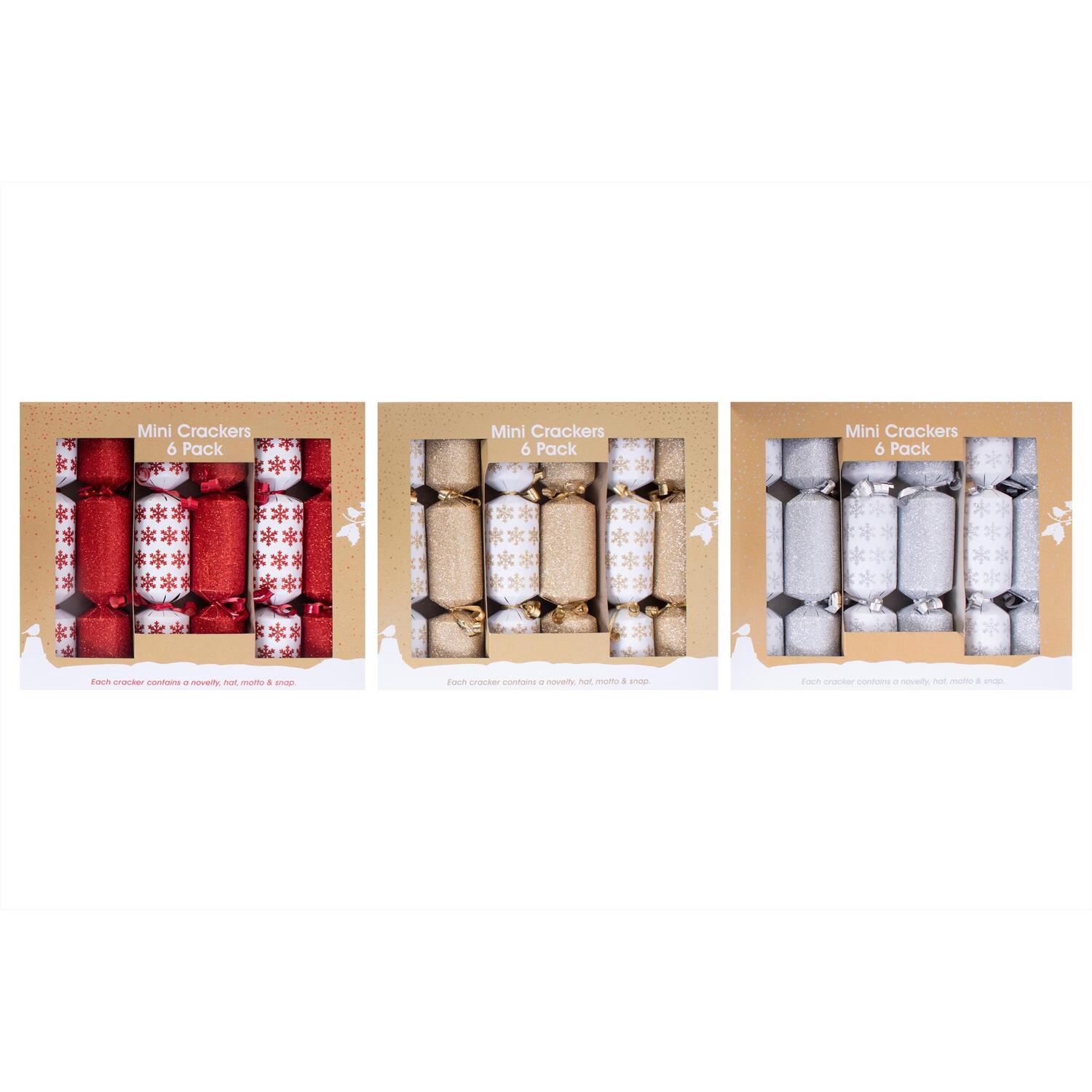 Pack of Six Mini Crackers Image