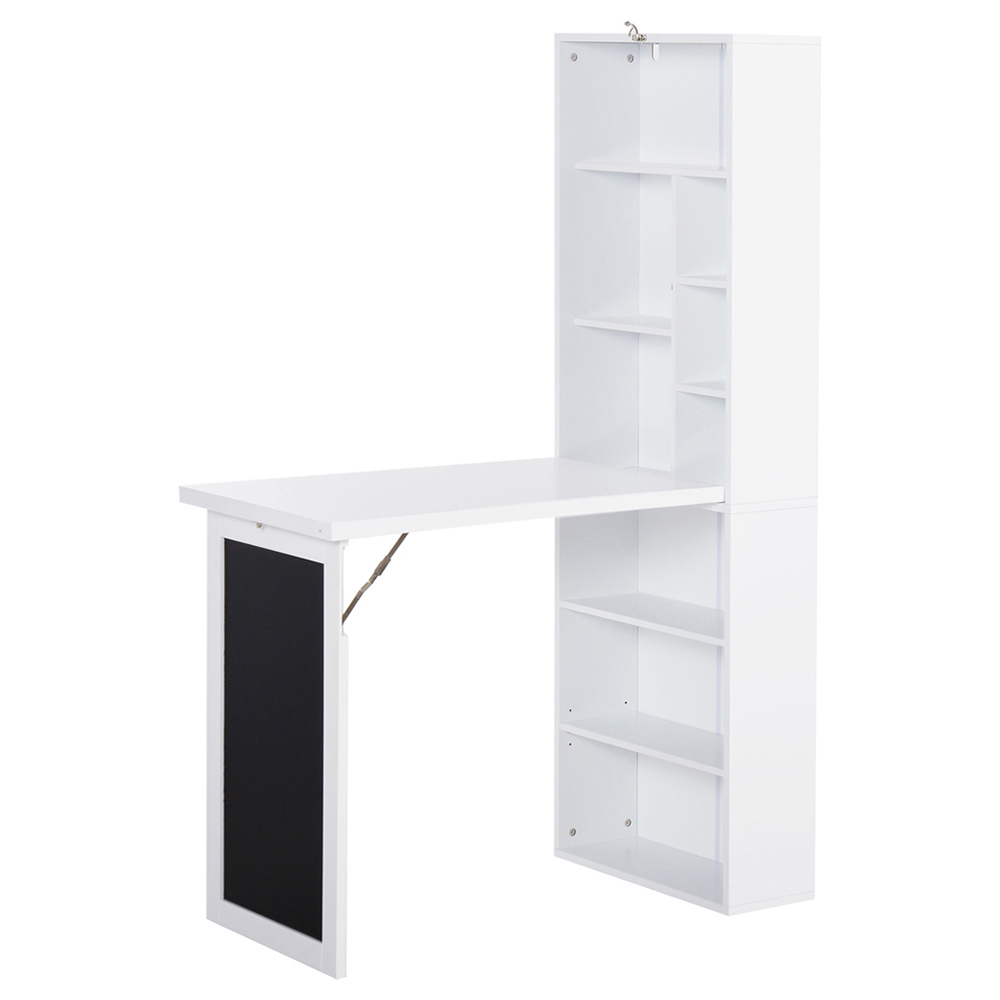 Portland Folding Office Desk White | Wilko