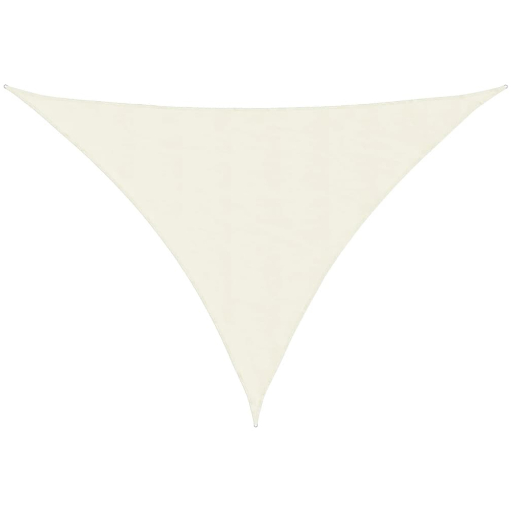 vidaXL Cream Triangular Sun Shade Sail 7 x 5 x 5m Image 1