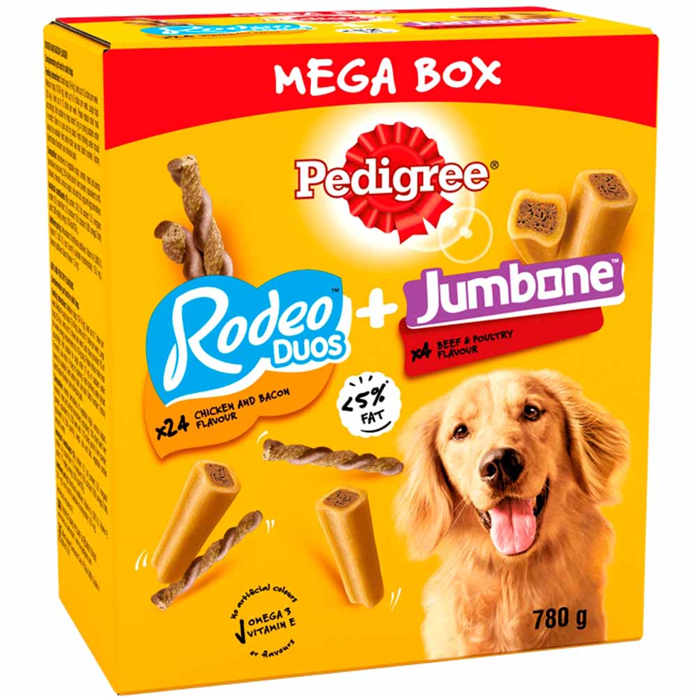 Pedigree Rodeo Duos & Jumbone Medium Dog Treats Mega Box Image 2