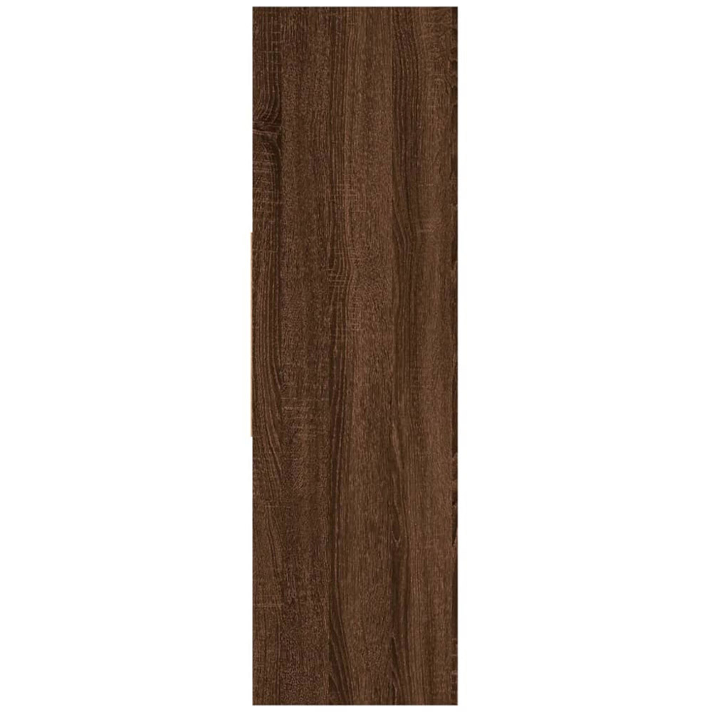 vidaXL 8 Shelf Brown Oak Wooden Bookcase Image 5