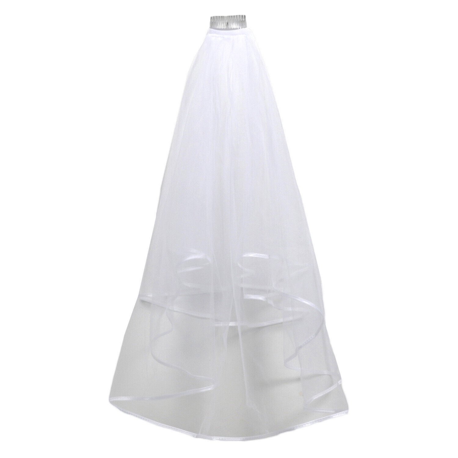 White Bride to Be Veil Image