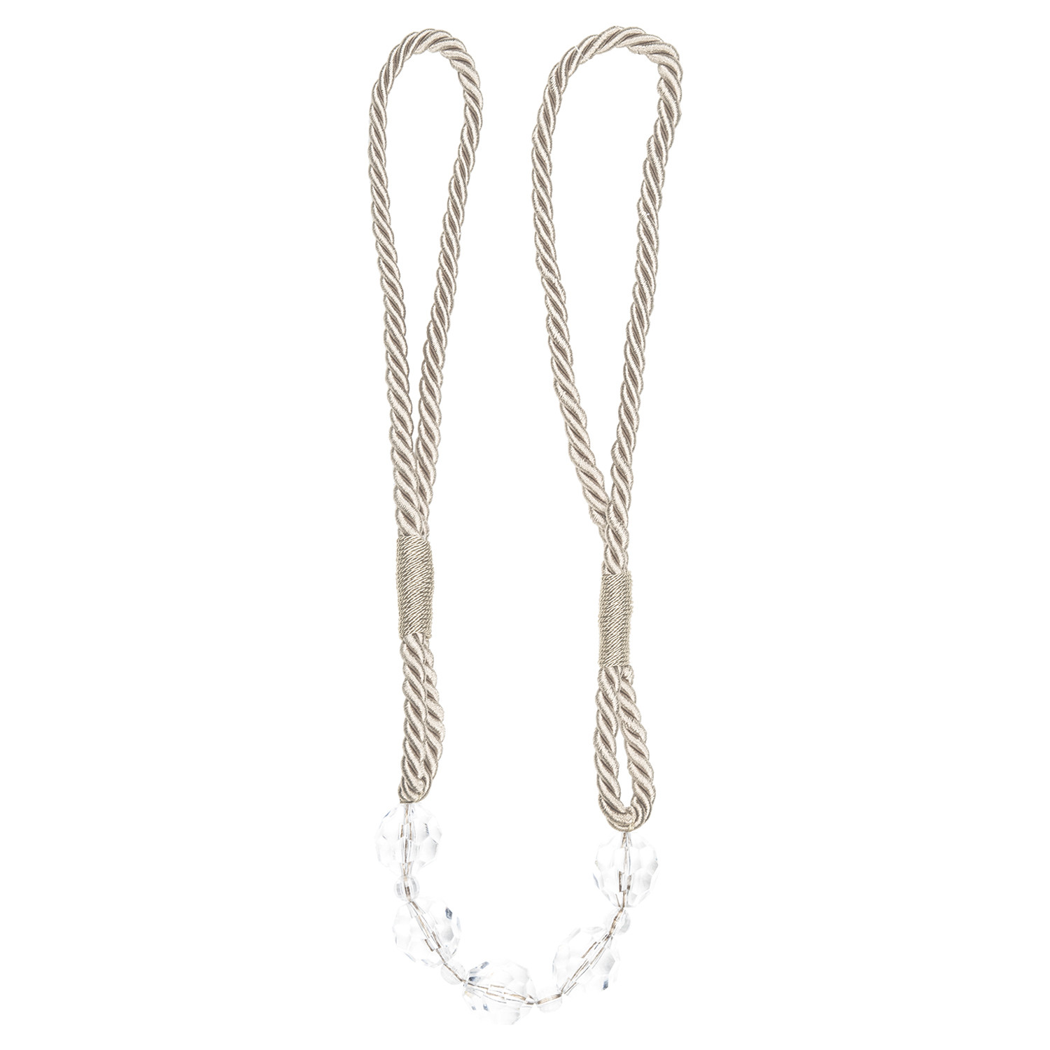 Beaded Tieband - Straw Image