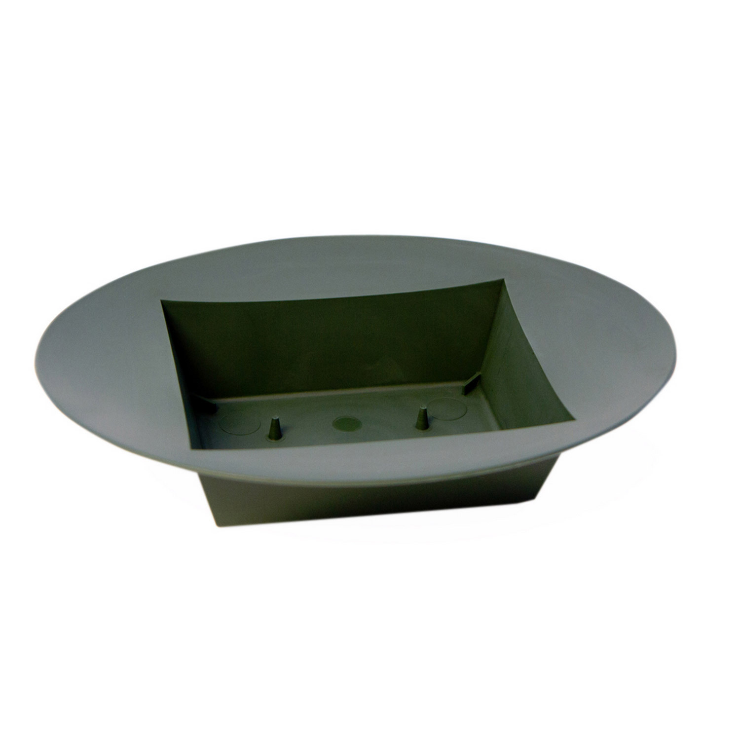 Oasis Floral Oval Designer Bowl  - Green Image