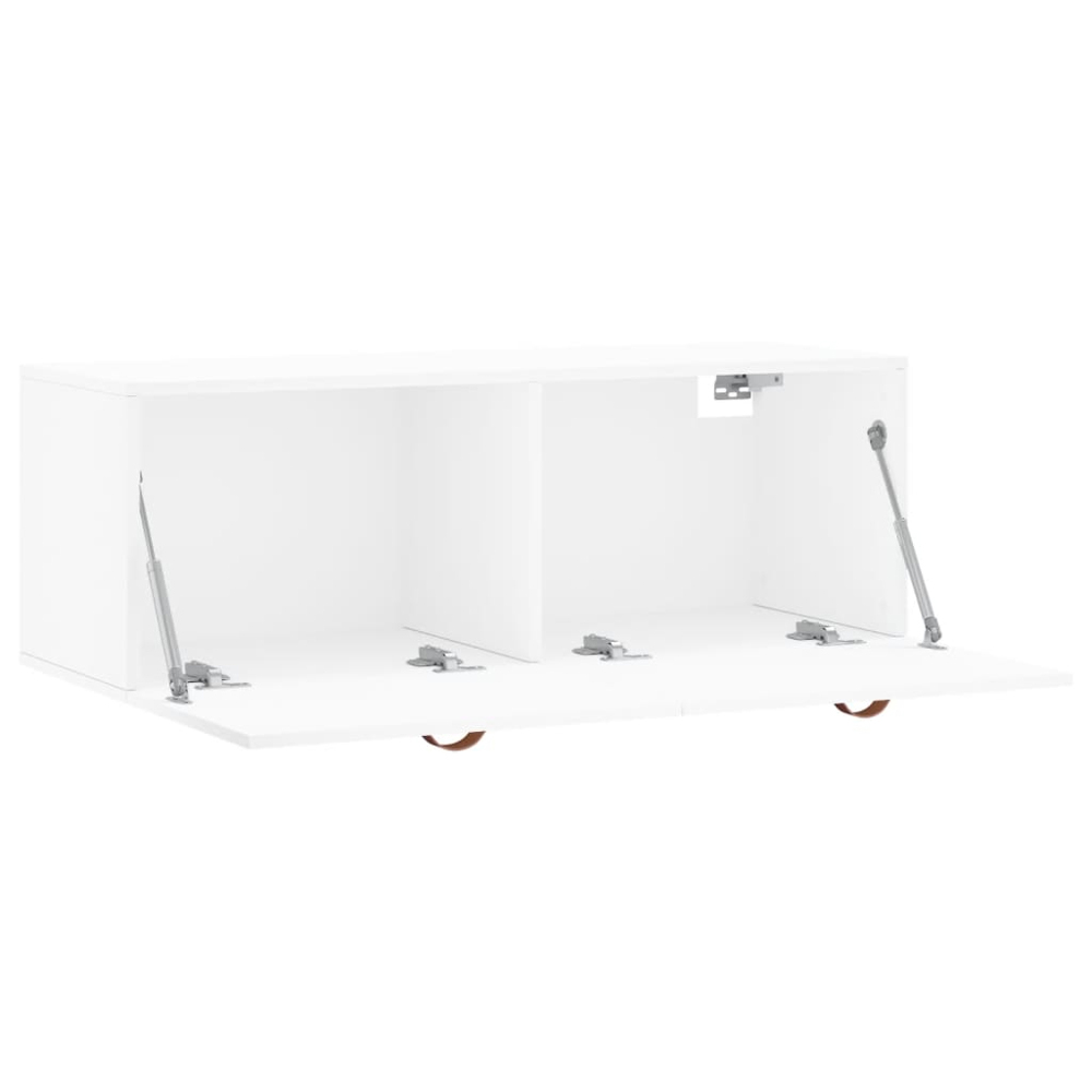 vidaXL 2 Door White Wall Cabinet Image 6