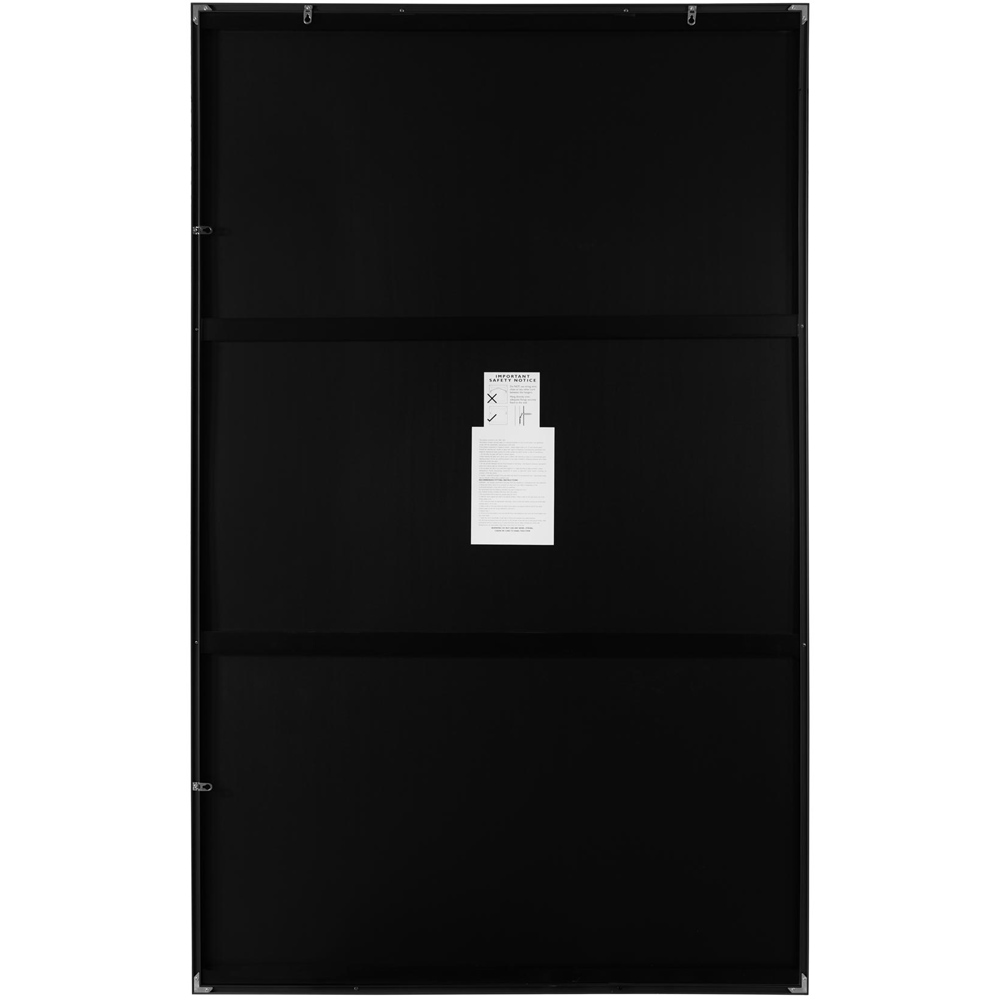 The Artus Black Aluminium Wall Leaner Mirror 174 x 110cm Image 4