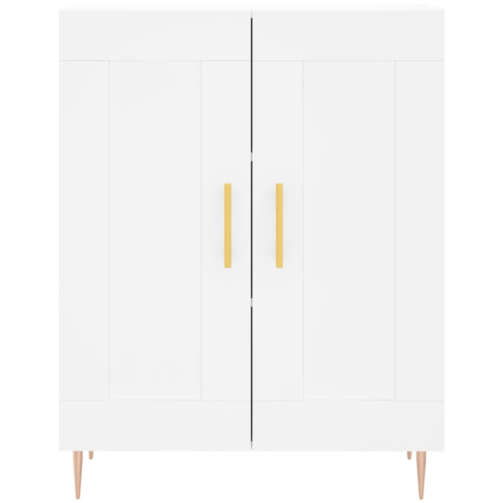 vidaXL 4 Door White Highboard Image 8