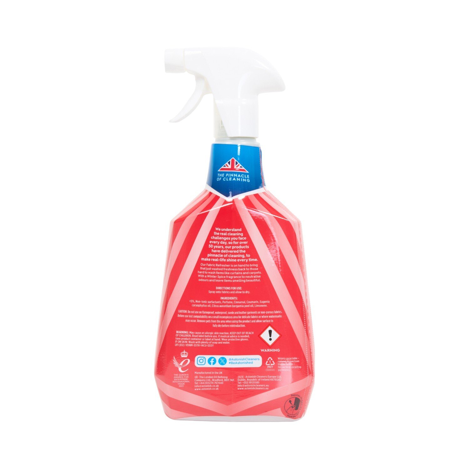 Astonish Fabric Refresher Spray - Cosy Winter Spice Image 3