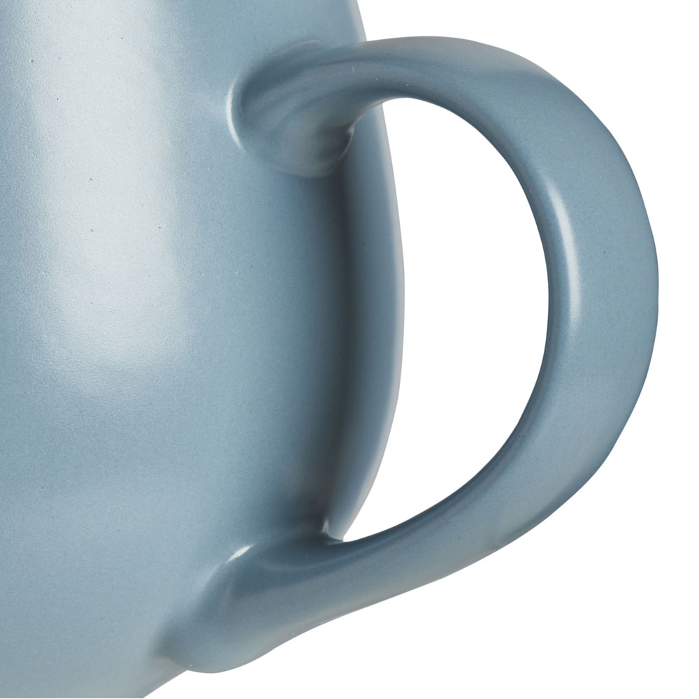Wilko Aqua Blue Soft Touch Mug Image 3
