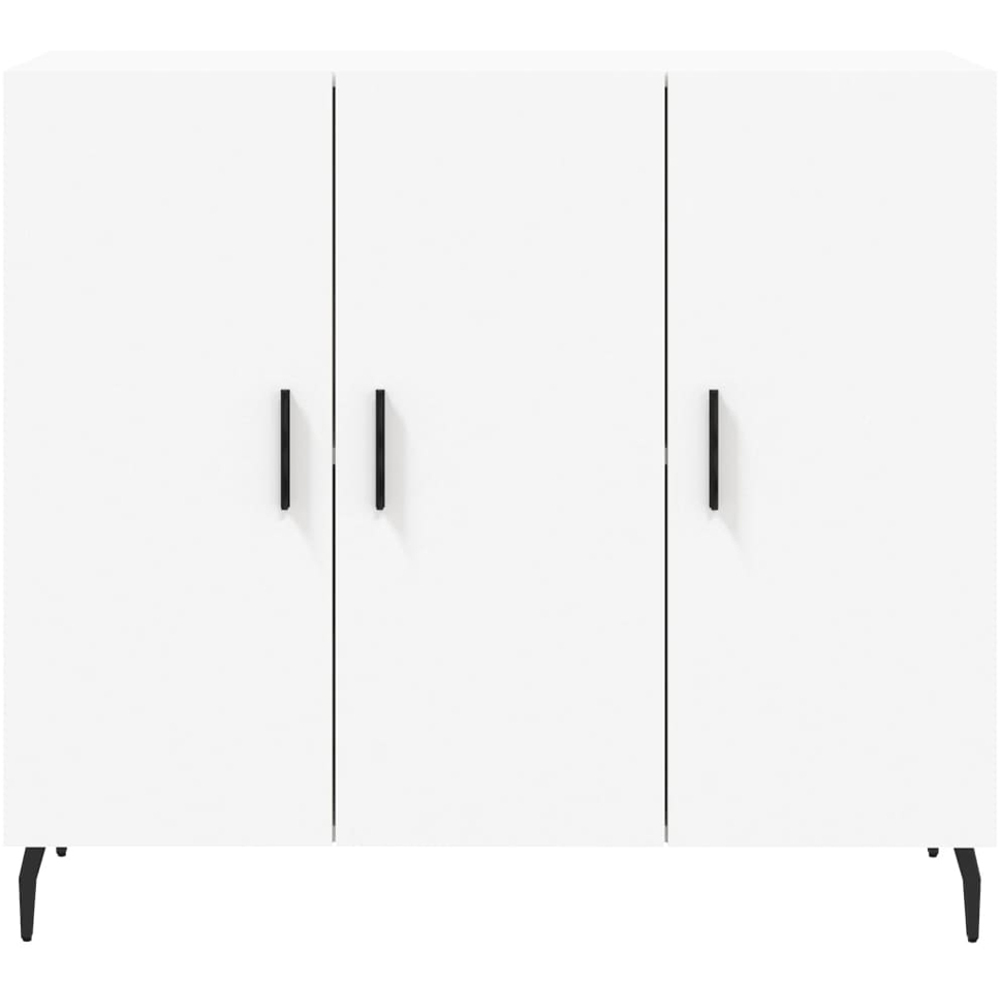 vidaXL 3 Drawer White Sideboard Image 6