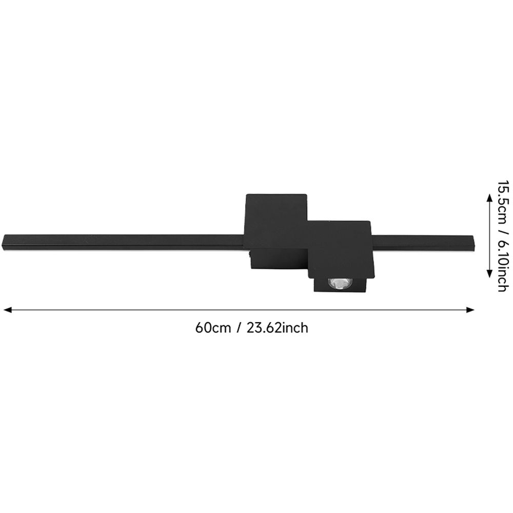 Living and Home Modern Black Aluminium LED Wall Light 11W Image 8