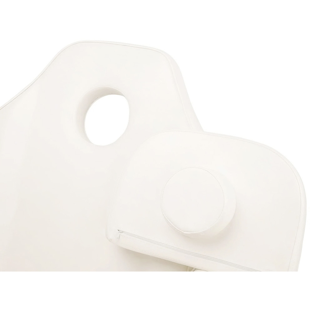 Living and Home White Adjustable Massage Table and Chair Set with Headrest Image 6