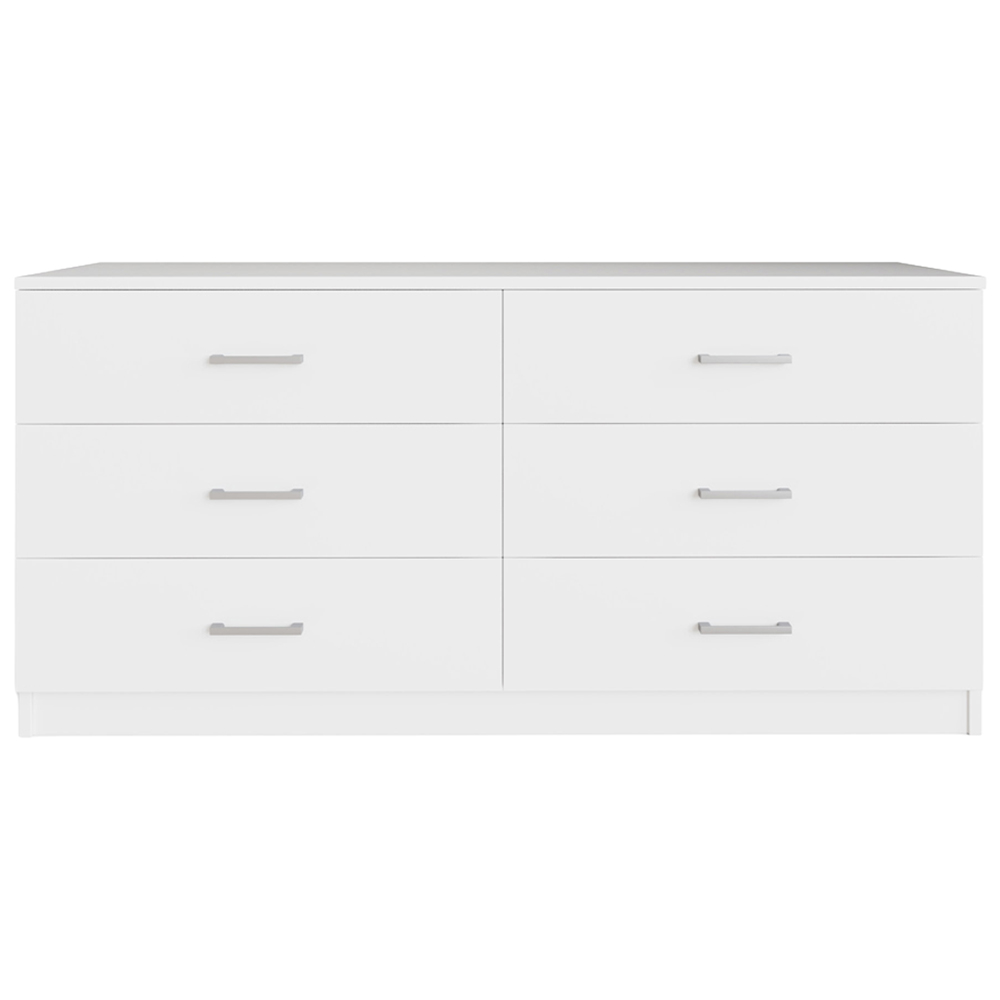 GFW Bailey 6 Drawer White Chest of Drawers Image 5