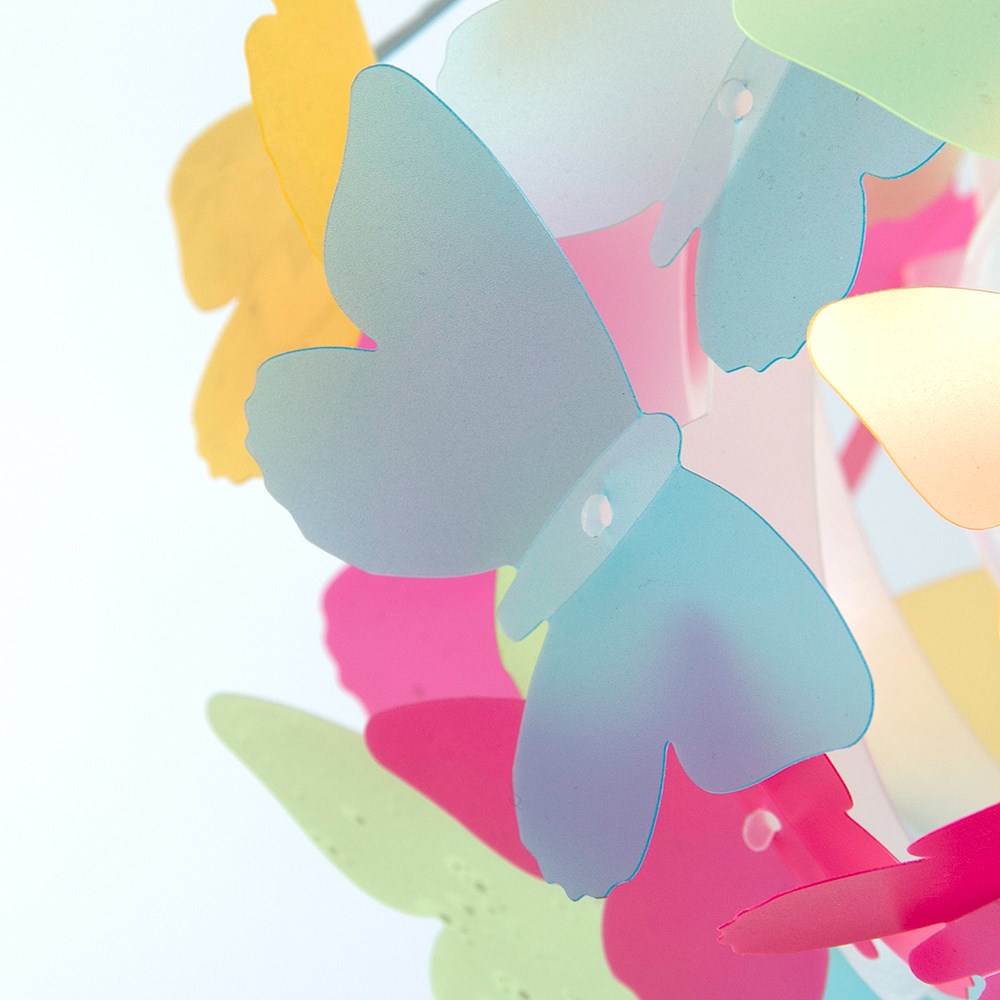ValueLights Multicolour Butterfly Ball Pendant Shade Image 3