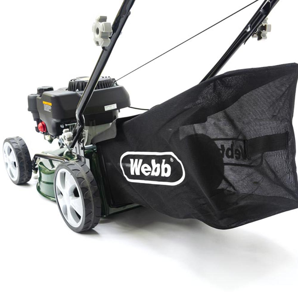Webb WER410HP 132cc Hand Propelled 41cm Classic Petrol Rotary Lawnmower Image 8