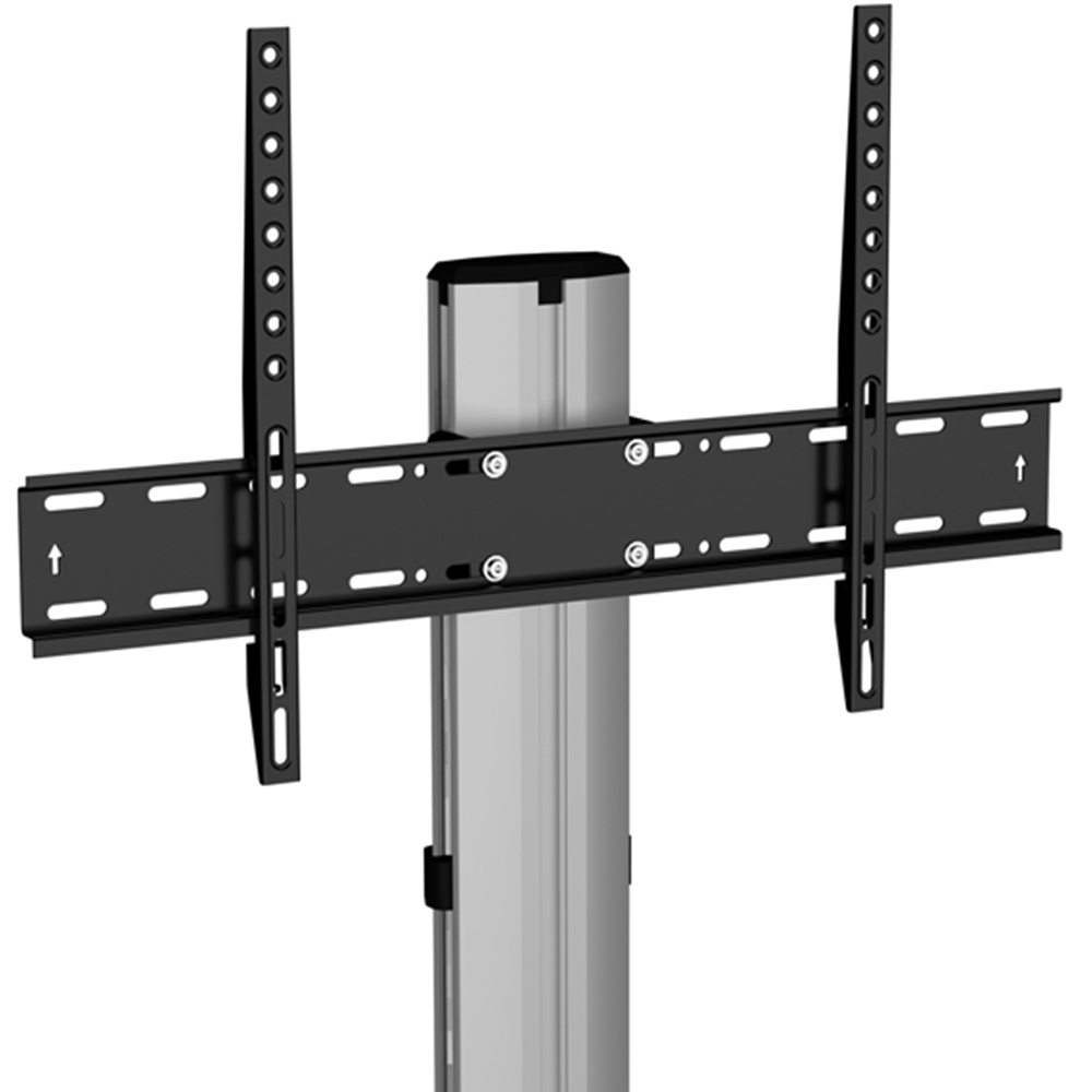 AVF Eno Silver and Black Glass Pedestal TV Unit Image 4