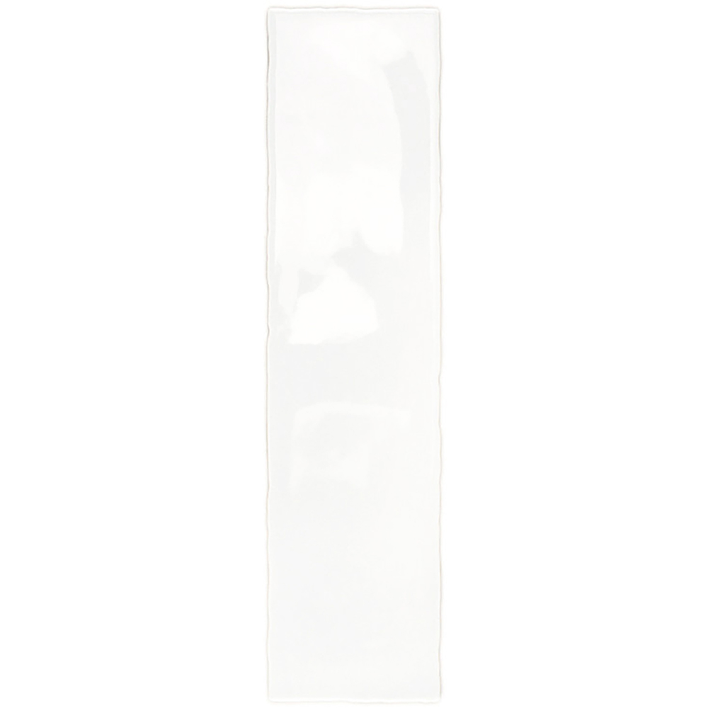 Top Ceramics Metro White Gloss Flat Bumpy Ceramic Wall Tile 75 x 300mm 1 sqm Image 3
