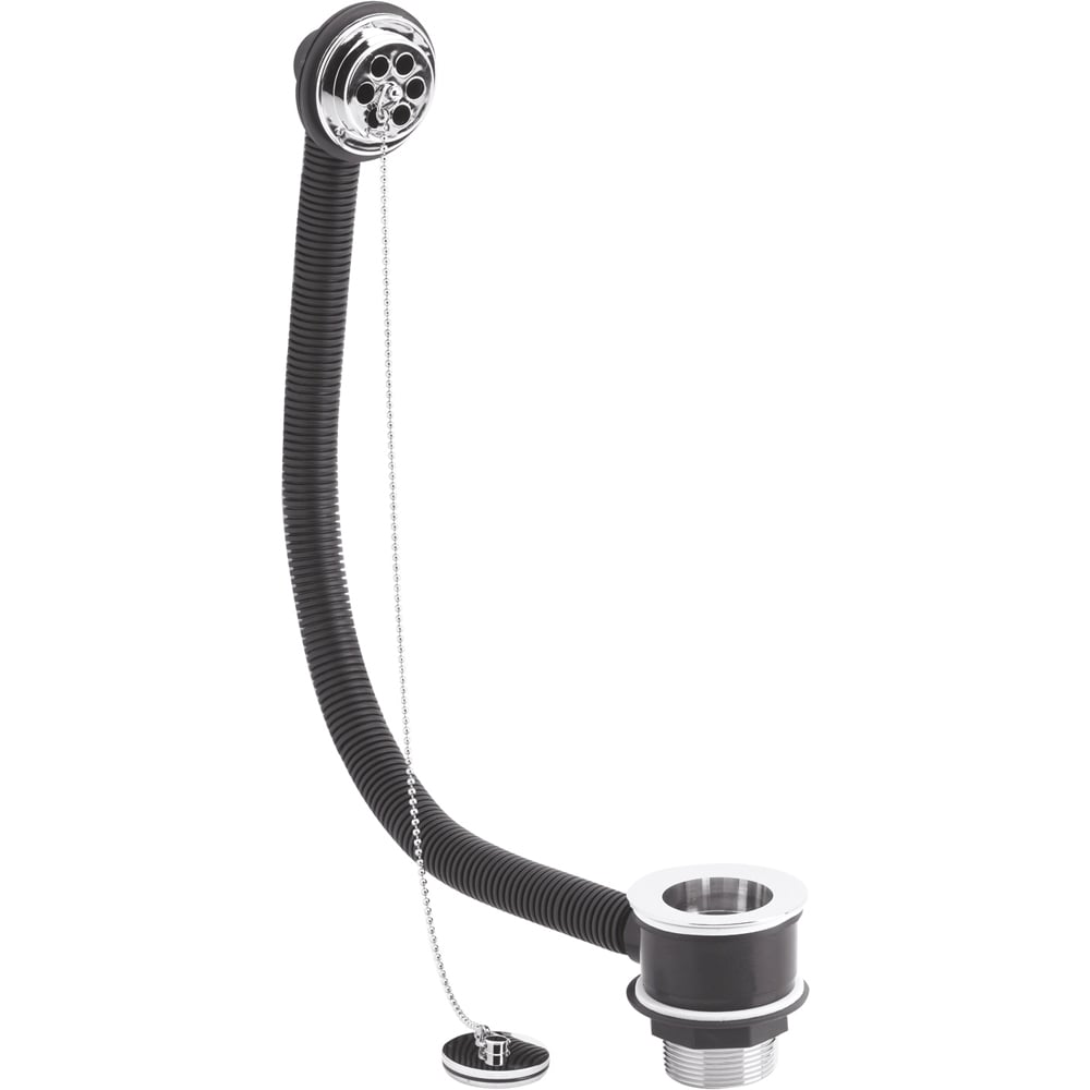 nuie Wastes and Extras Chrome Bath Waste 74mm Image 1