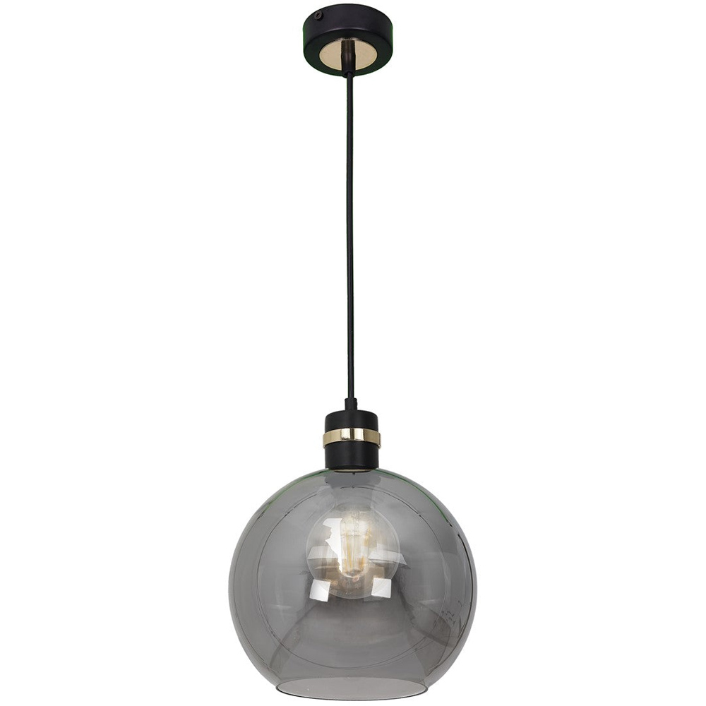 Milagro Omega Black Pendant Lamp 230V Image 1