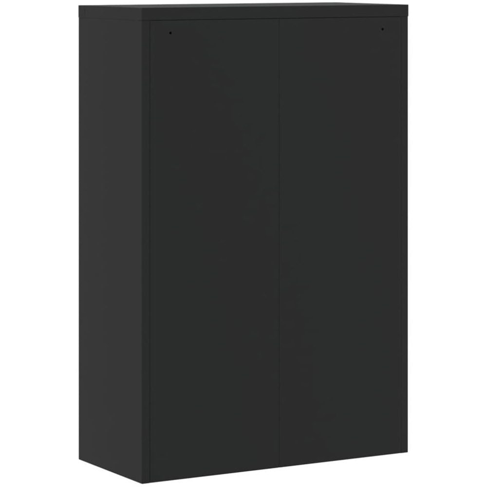 vidaXL 2 Door Black Steel File Cabinet Image 6