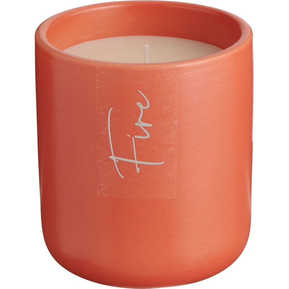 Natures Fragrance Elements Fire Candle 250g Wilko