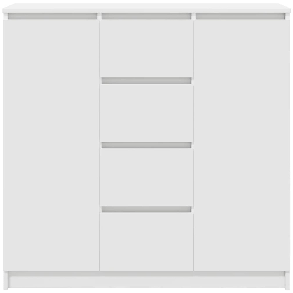 vidaXL 2 Door 4 Drawer White Sideboard Image 5