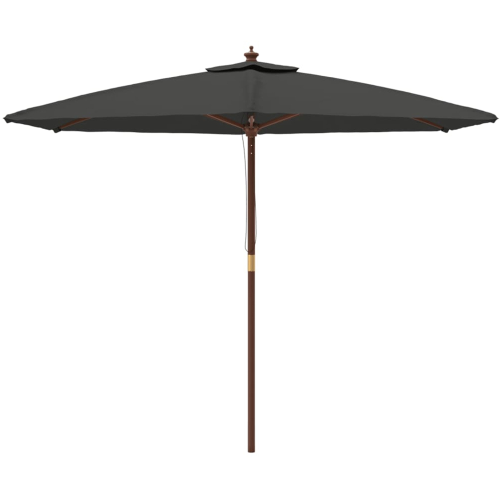 vidaXL Anthracite Garden Parasol 2.4 x 2.9m Image 2