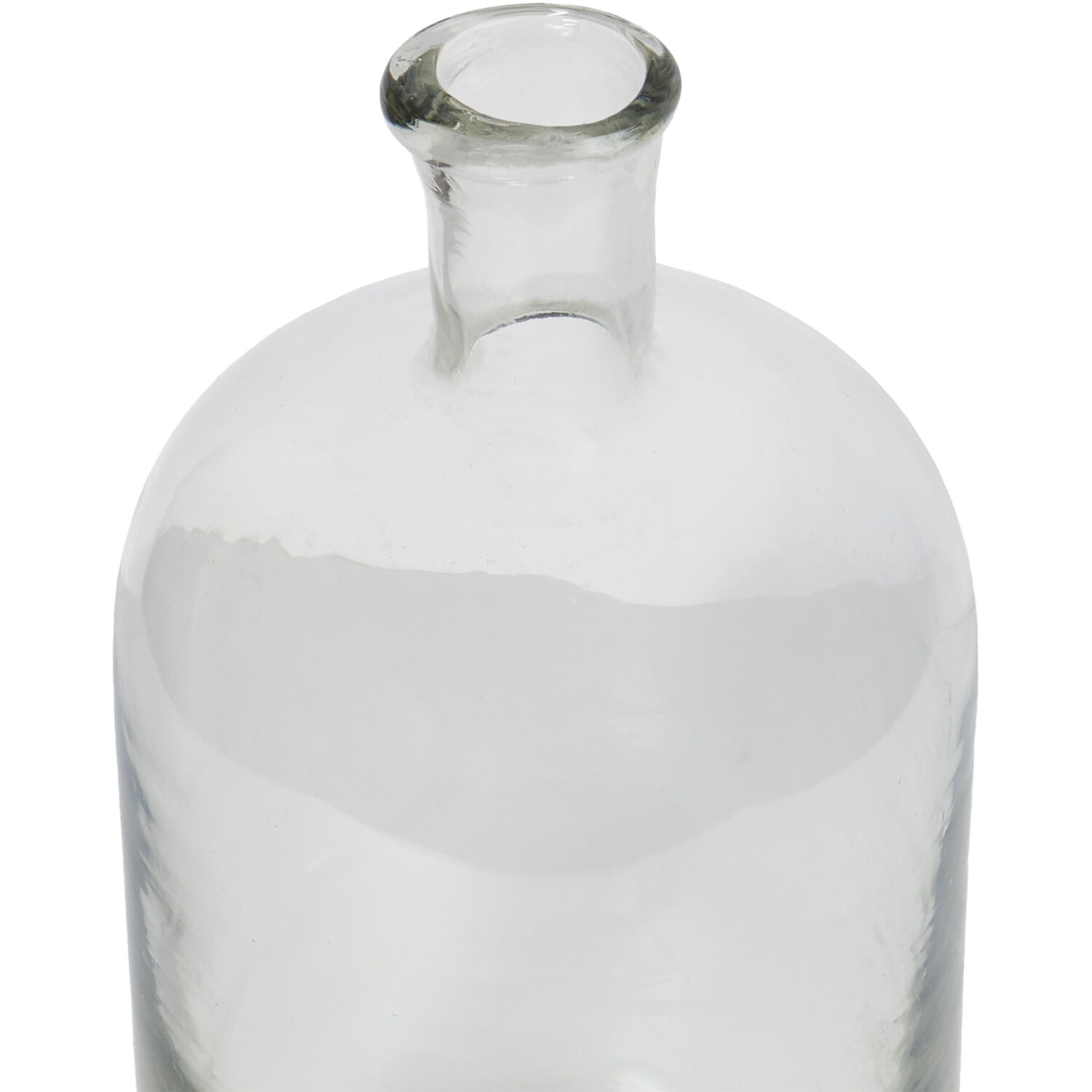 Bottleneck Glass Vase - Clear Image 3