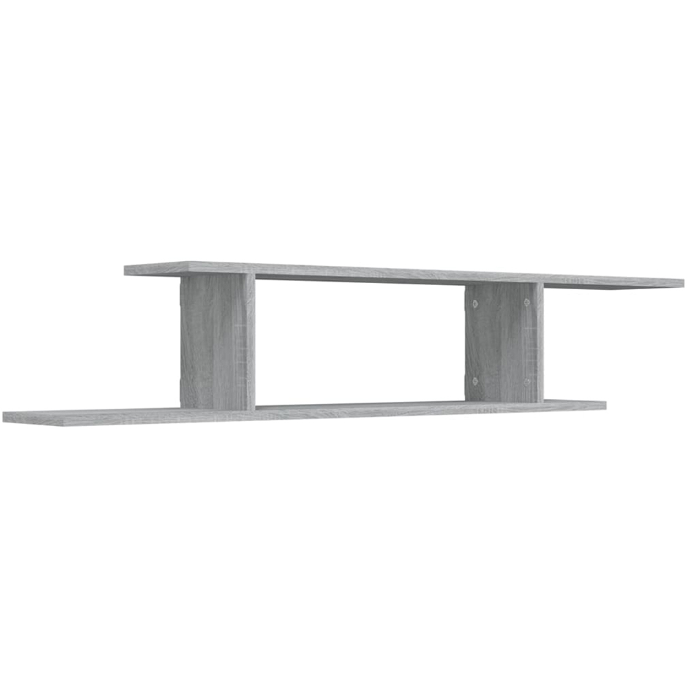 vidaXL Grey Sonoma Wall Mounted TV Shelf Image 1