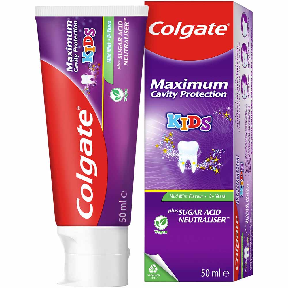 Colgate Maximum Cavity Protection Kids Toothpaste 50ml Image 1