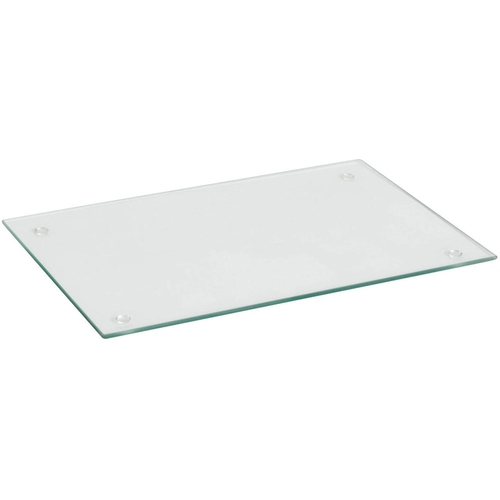 Harbour Housewares Glass Kitchen Chopping Board 50 x 40cm Image 1