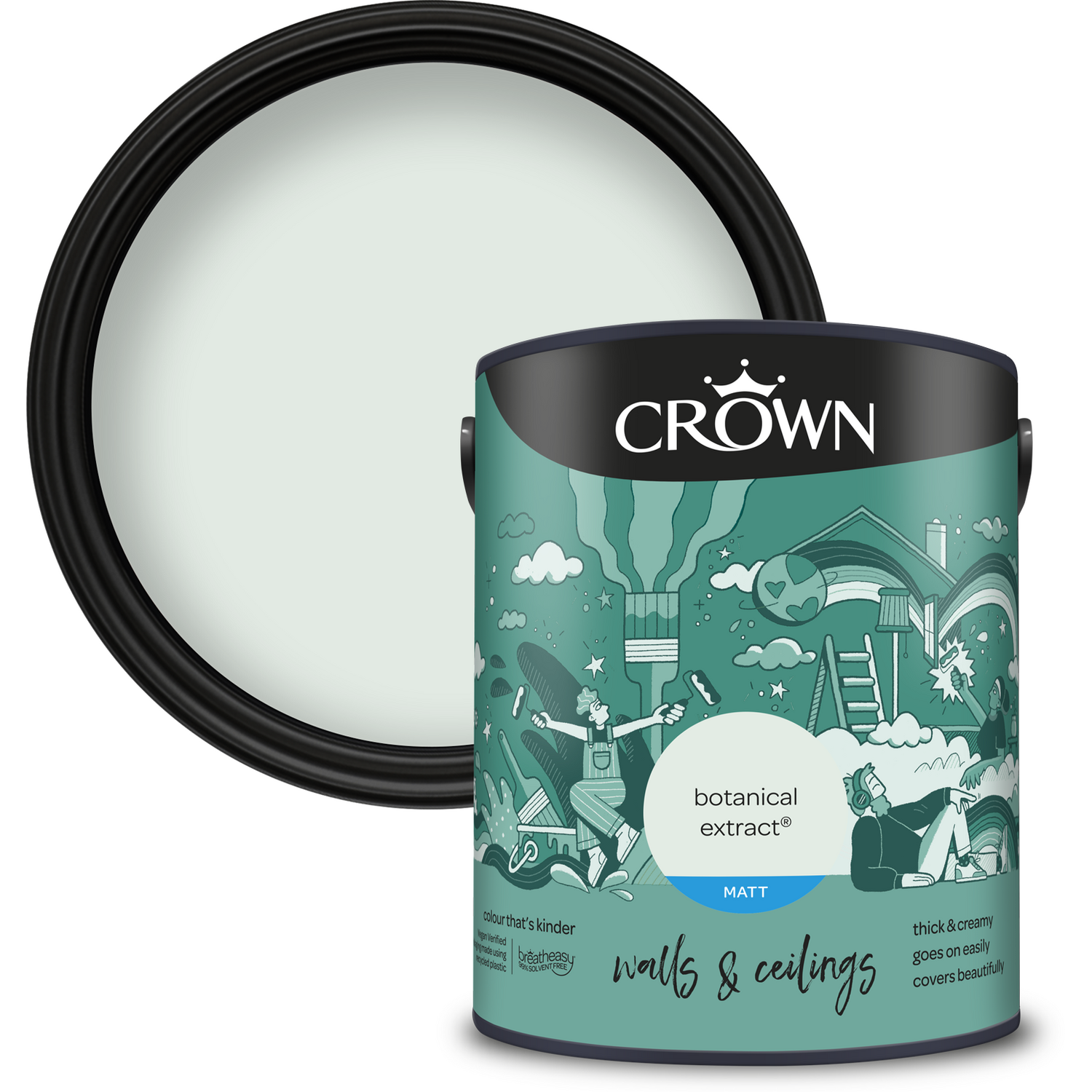 Crown Matt Emulsion Botanical Extract 5l Image 1