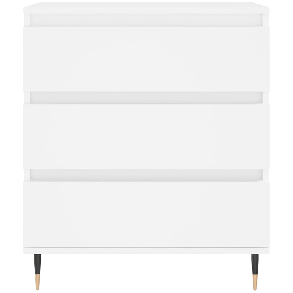 vidaXL 3 Drawer White Sideboard Image 5