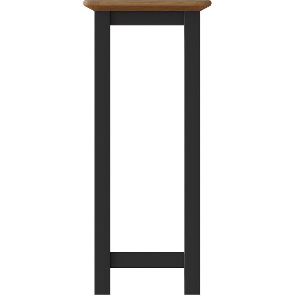 FWStyle Taberno Single Shelf Graphite Blue and Oak Side Table Image 3