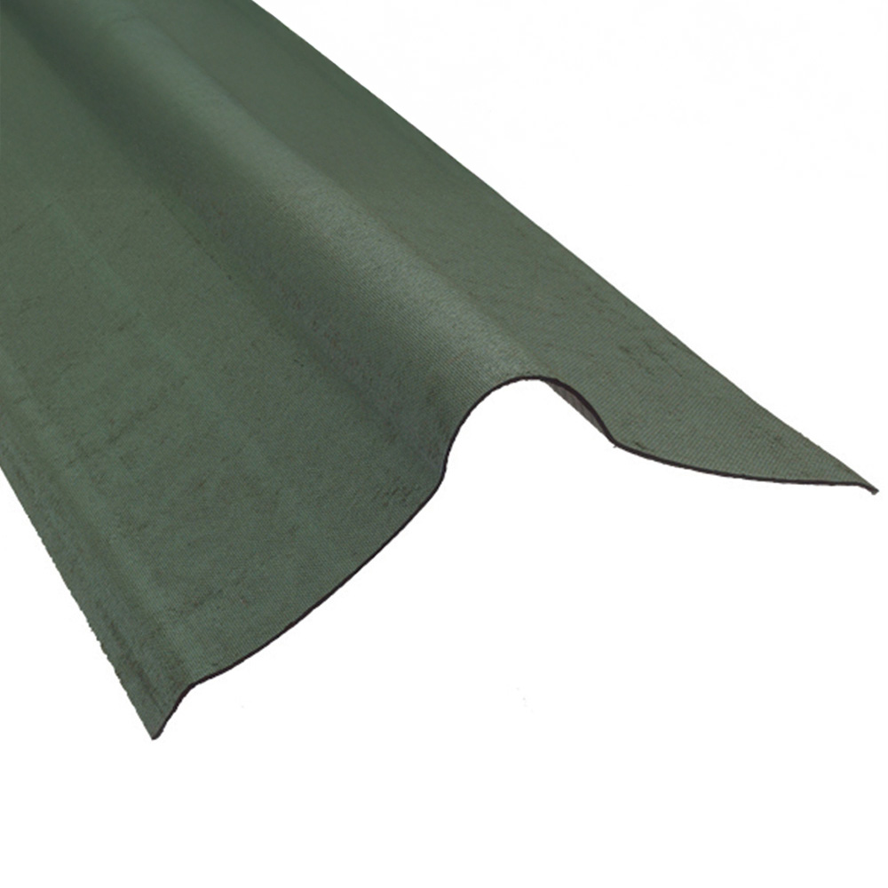 Coroline Green Bitumen Sheet Ridge 1000 x 1000mm Image 1