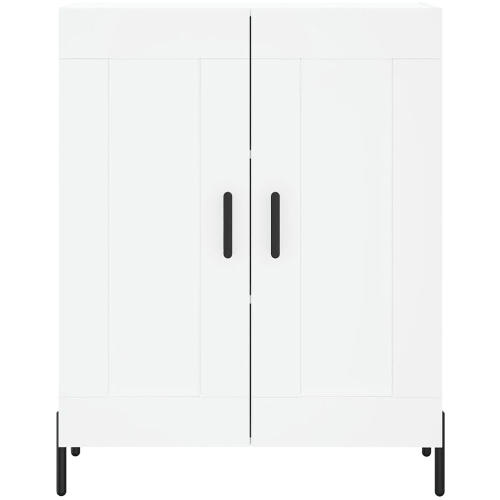 vidaXL 4 Door 3 Shelf White Highboard Image 8