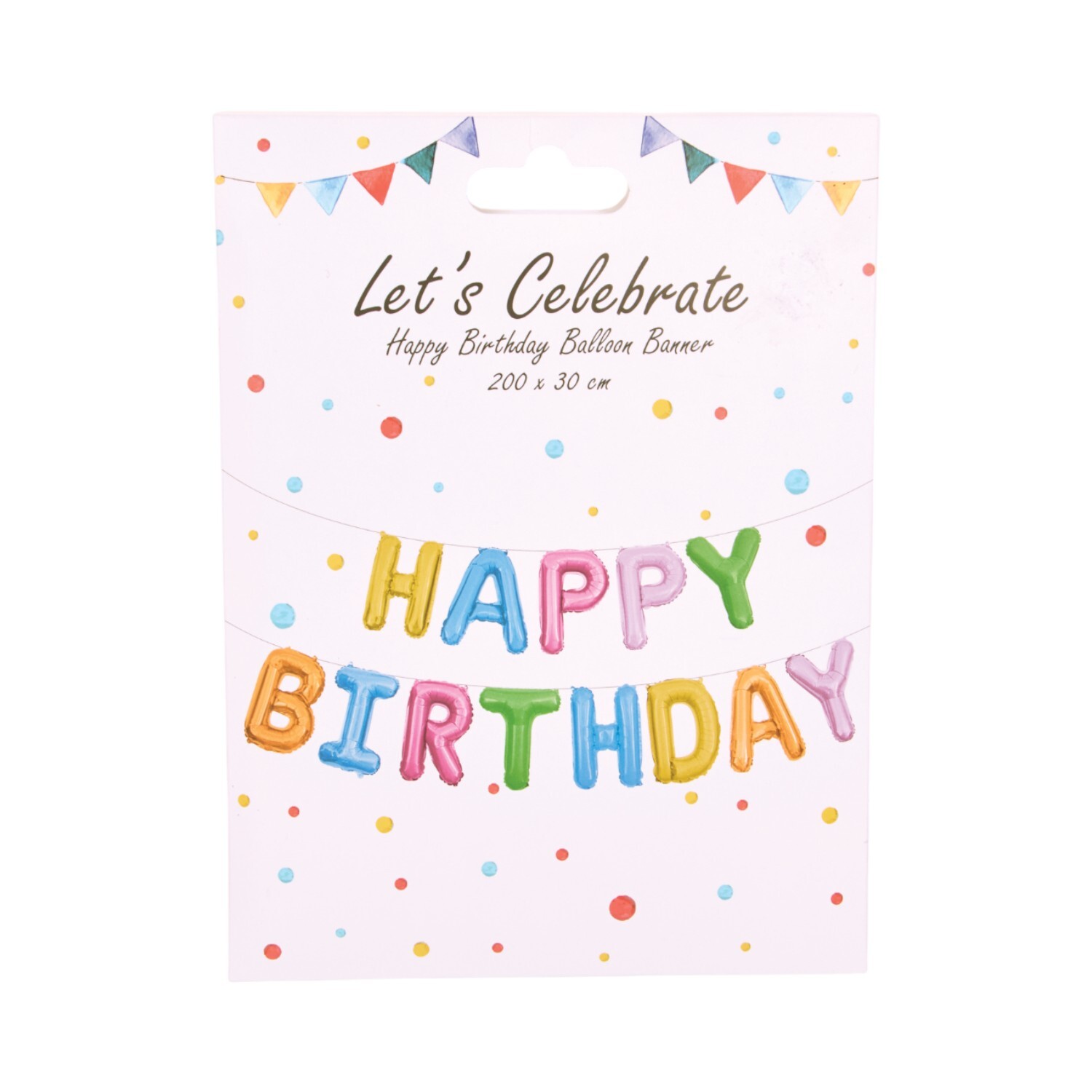 Happy Birthday Balloon Banner Image 1